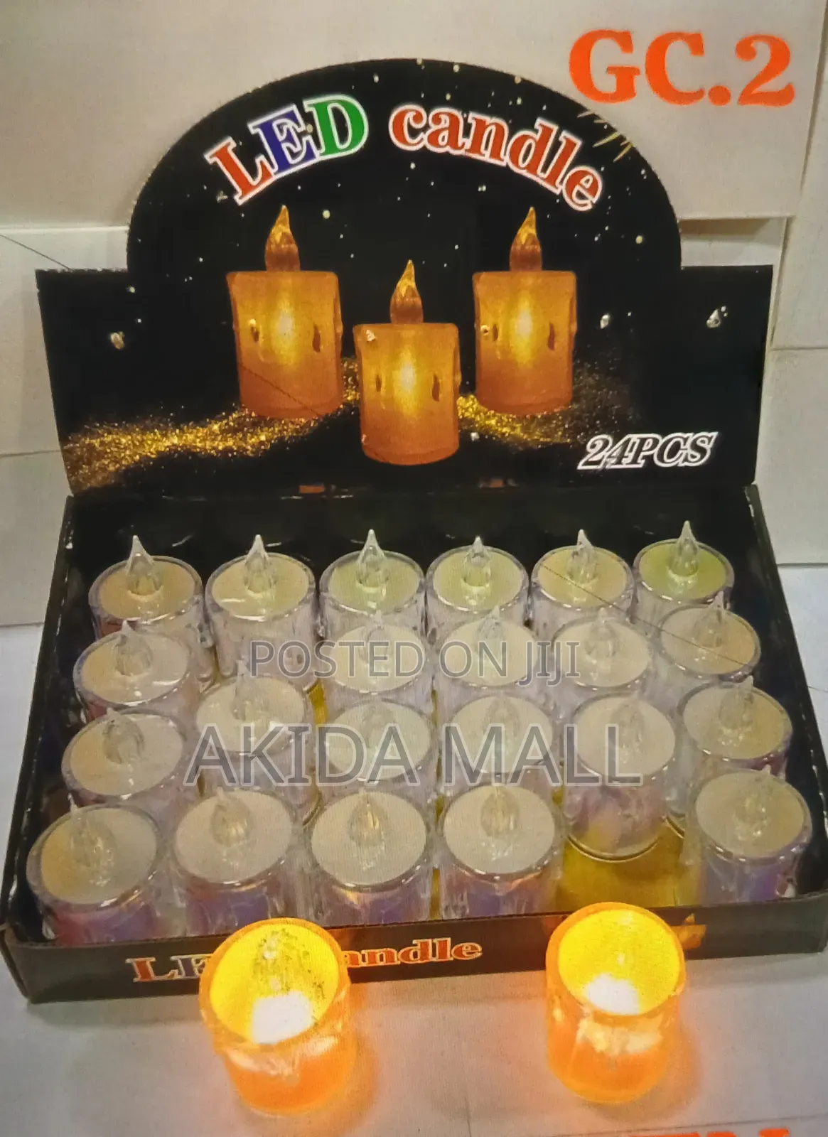 24pcs Led Decorative Smokeless Tea Lights Candles