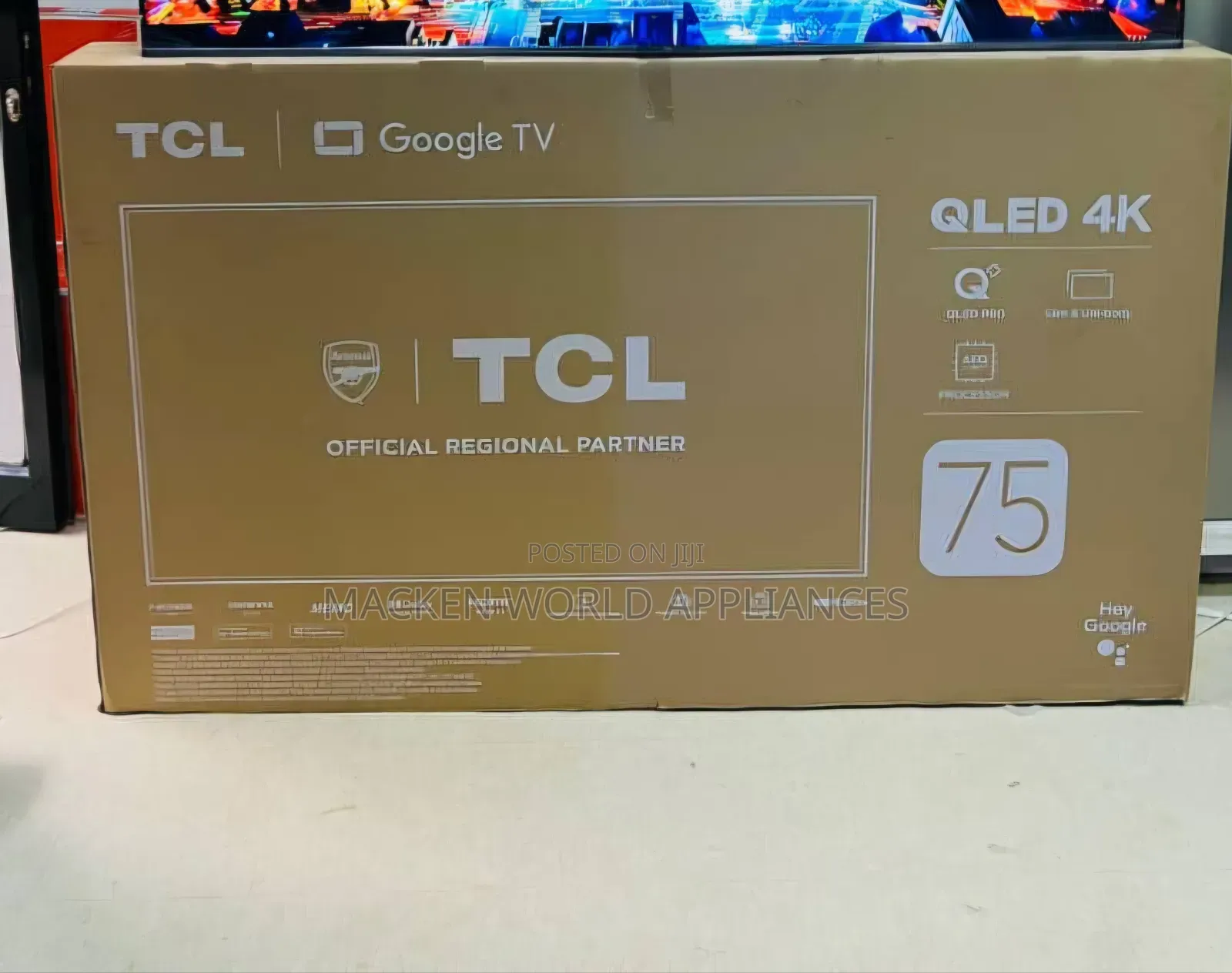 TCL 75 Inches Qled Pro Ultra Hd Smart Google Tv 75c655 Dolby Atmos