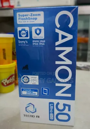 New Tecno Camon 50 Ultra 256 GB Black