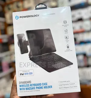 Powerology Dynaboard Wireless Keyboard Case for iPad 10th Gen