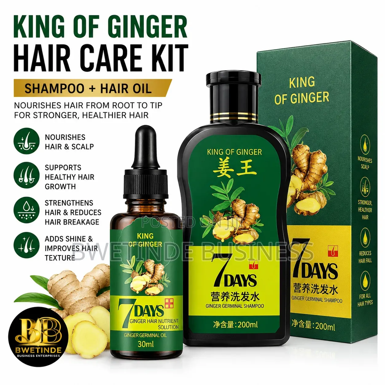King of Ginger Hair Growth Kit