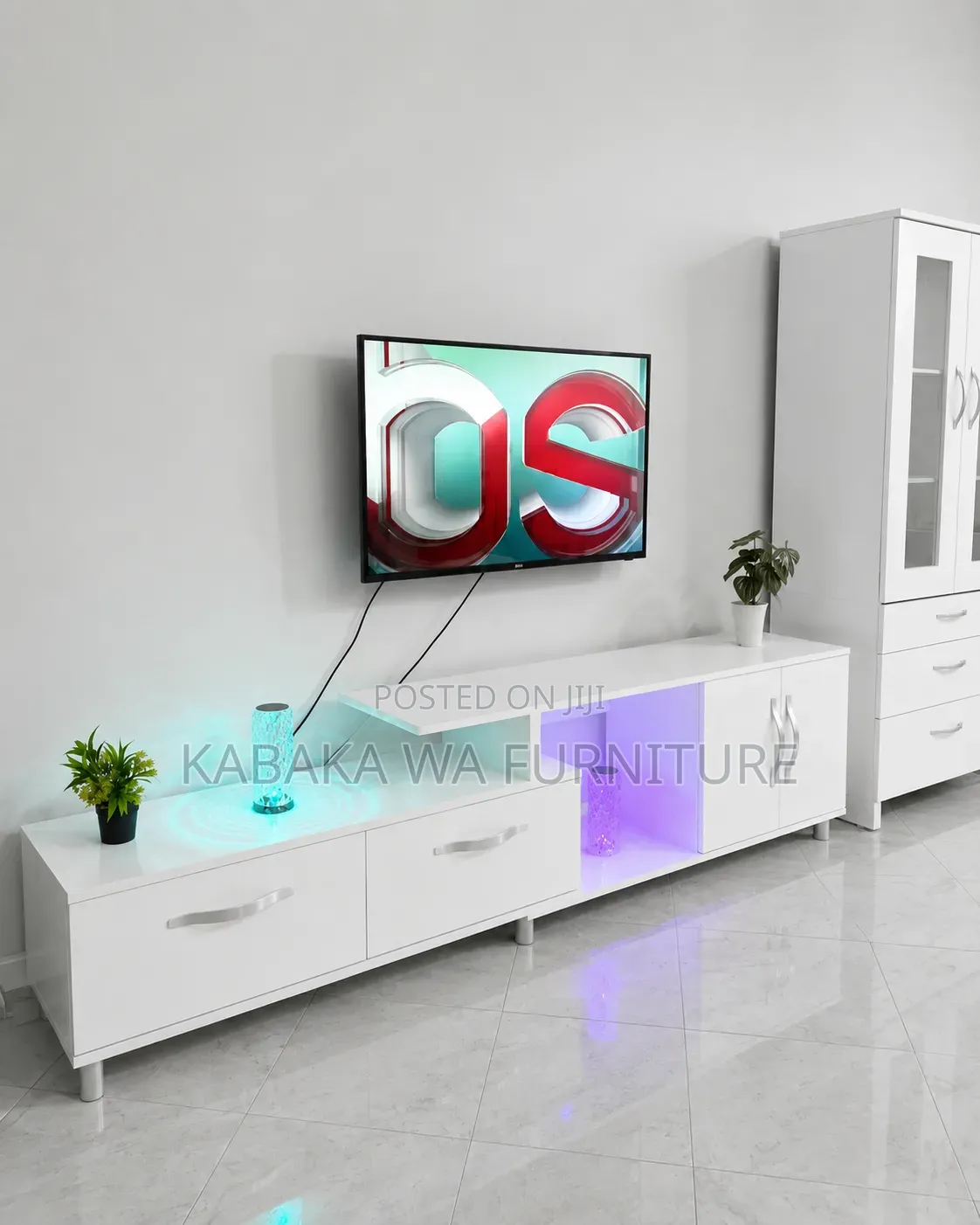 Solid Wood Tv Cabinet and Tv Stand Set, Long Tv Stand