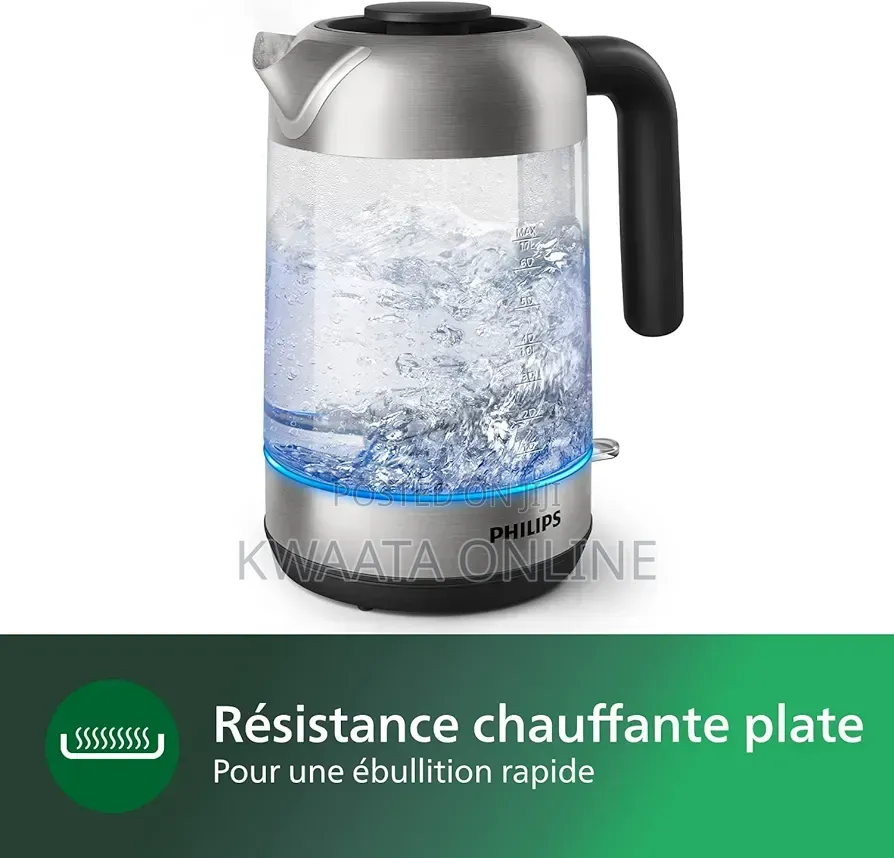 Philips 5000 Series Glass Electric Kettle - 1.7ltrs,