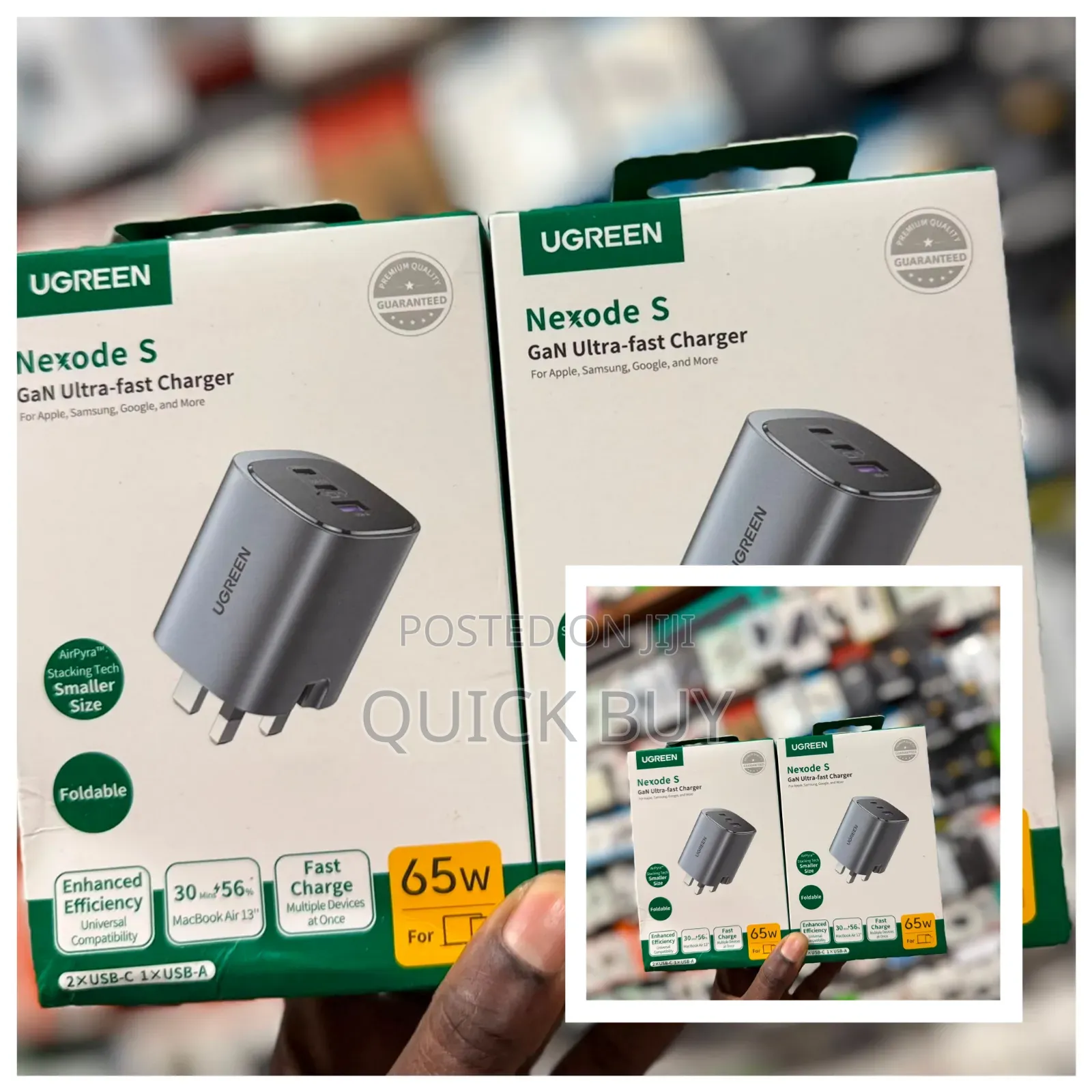 Ugreen Nexode S 3 Port Gan Fast Charger