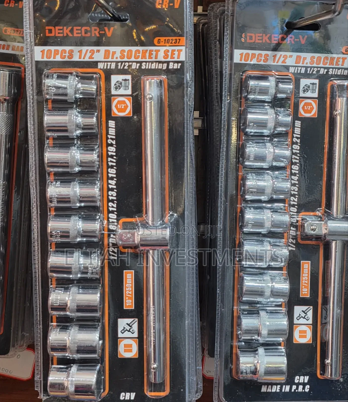 Dekecr-v Brand 10-Piece 1/2-Inch Drive Socket Set