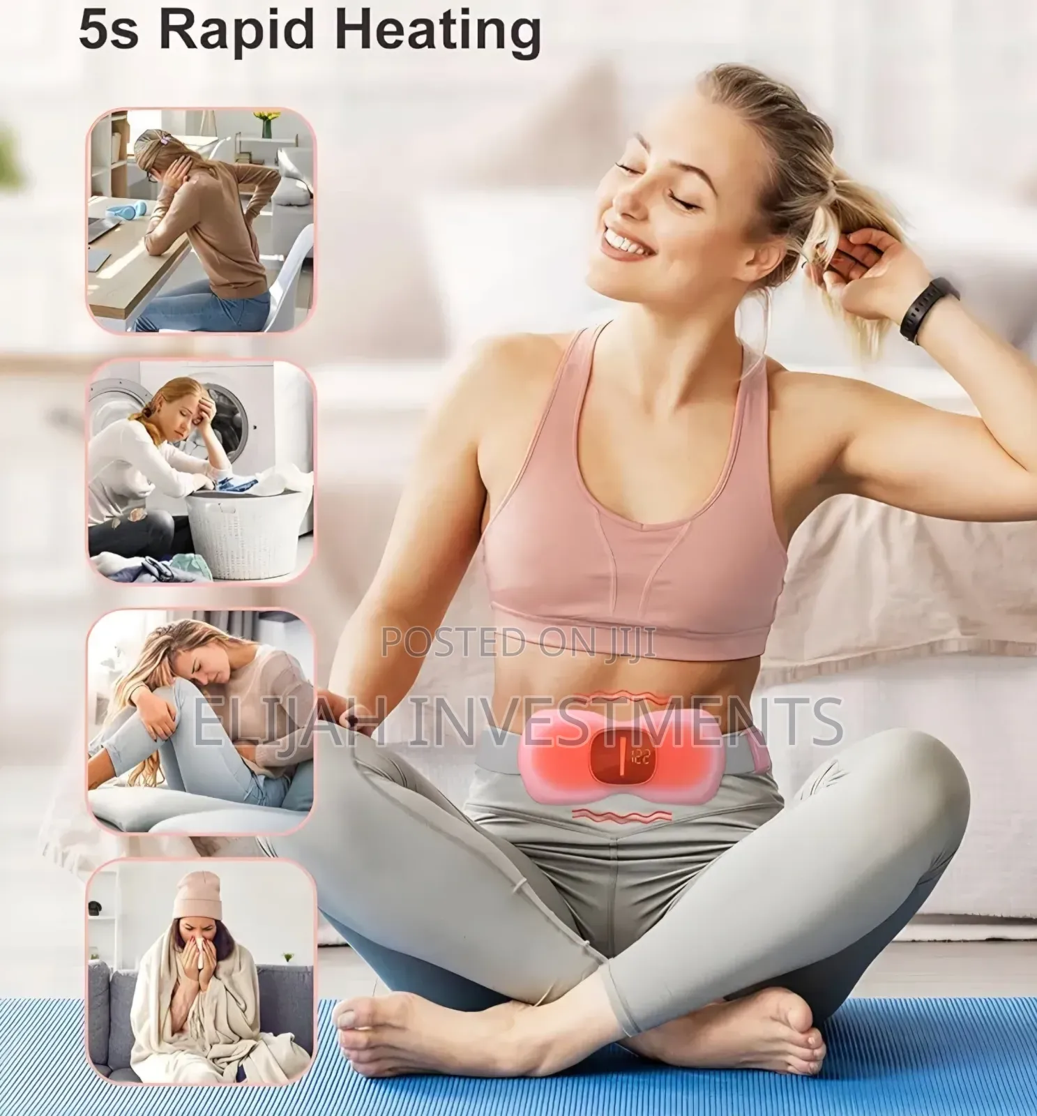 Portable Menstrual Heating and Massage Belt