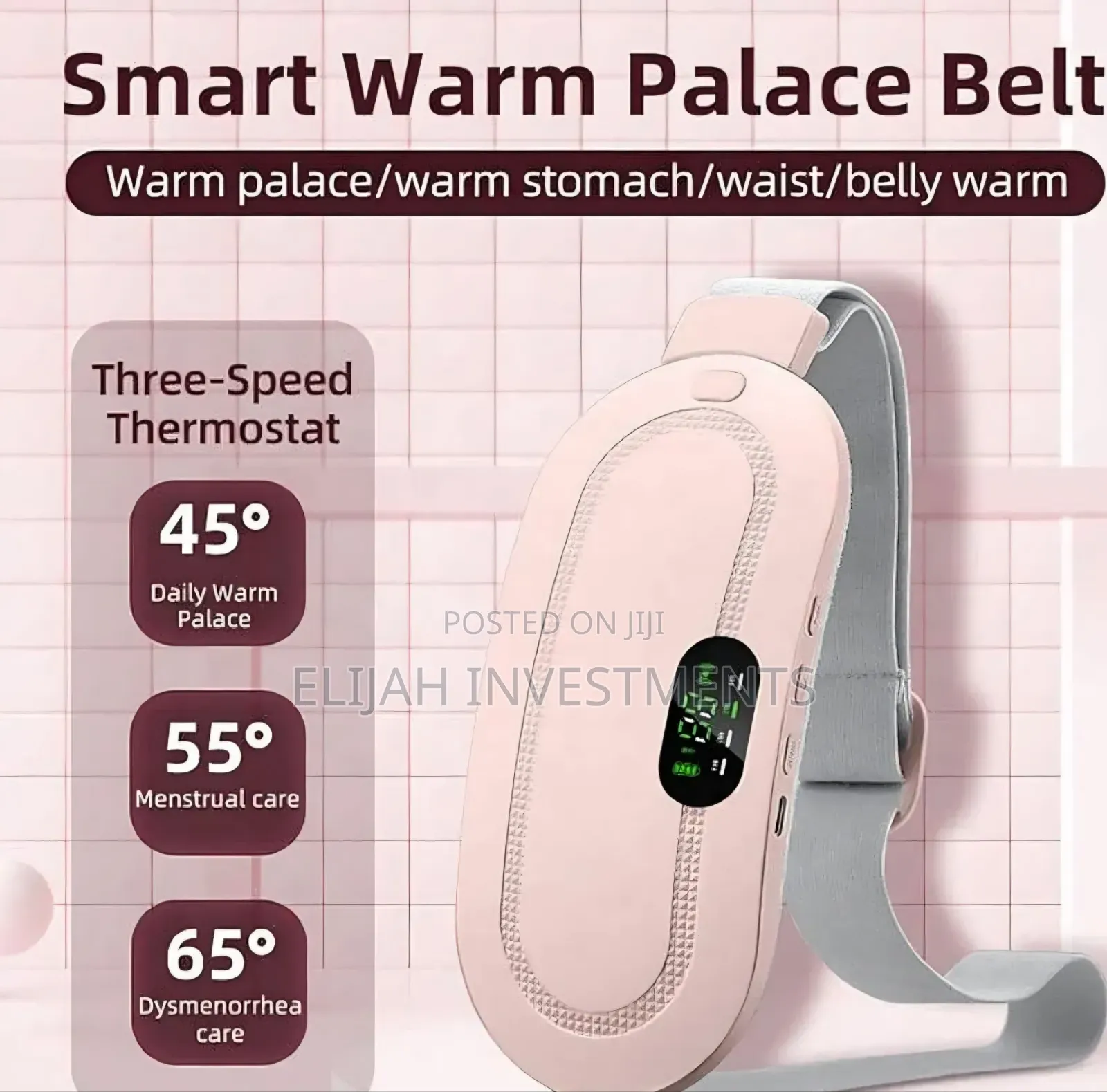 Portable Menstrual Heating and Massage Belt