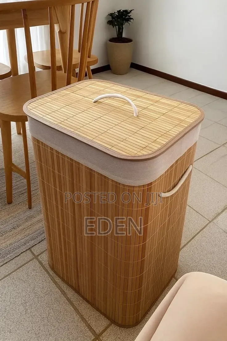 Aesthetic Bamboo Laundry Hamper