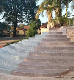 Terrazo Work on Round Stairs on a Mansion