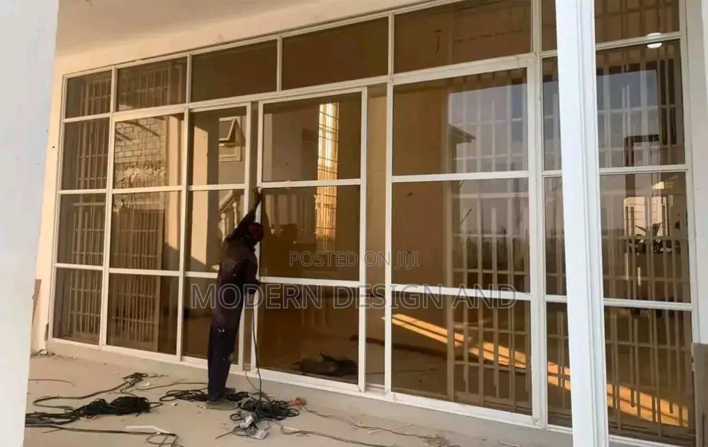 Aluminium Door 10ft by 10ft Installation