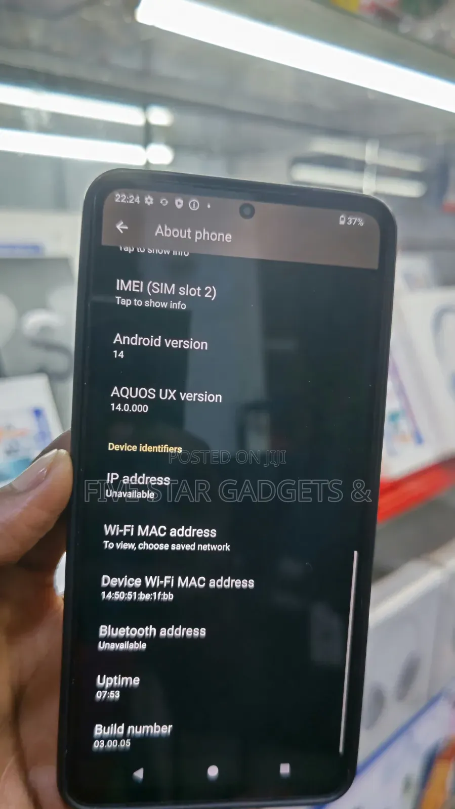 Sharp Aquos R7 256 GB Black