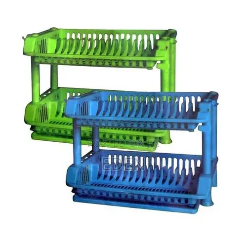 Generic 2 Tier Plastic Rack For Drying Utensils In The Kitchen Home