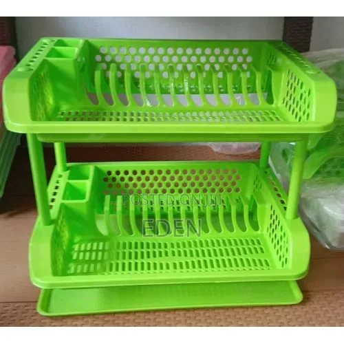 Generic 2 Tier Plastic Rack For Drying Utensils In The Kitchen Home