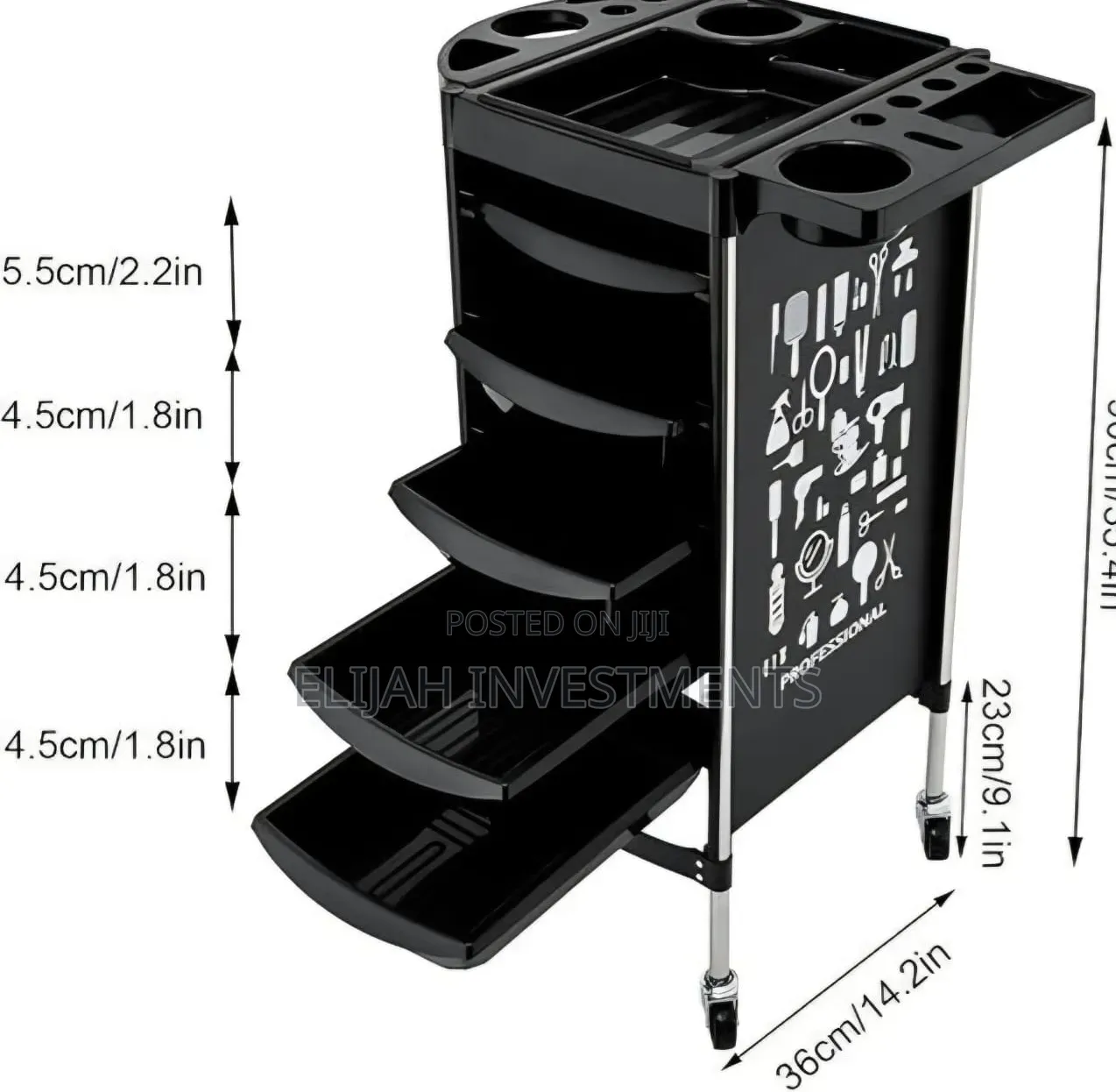 Hair Salon Rolling Trolley