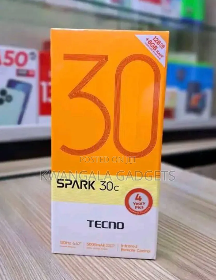 New Tecno Spark 30C 128 GB Black