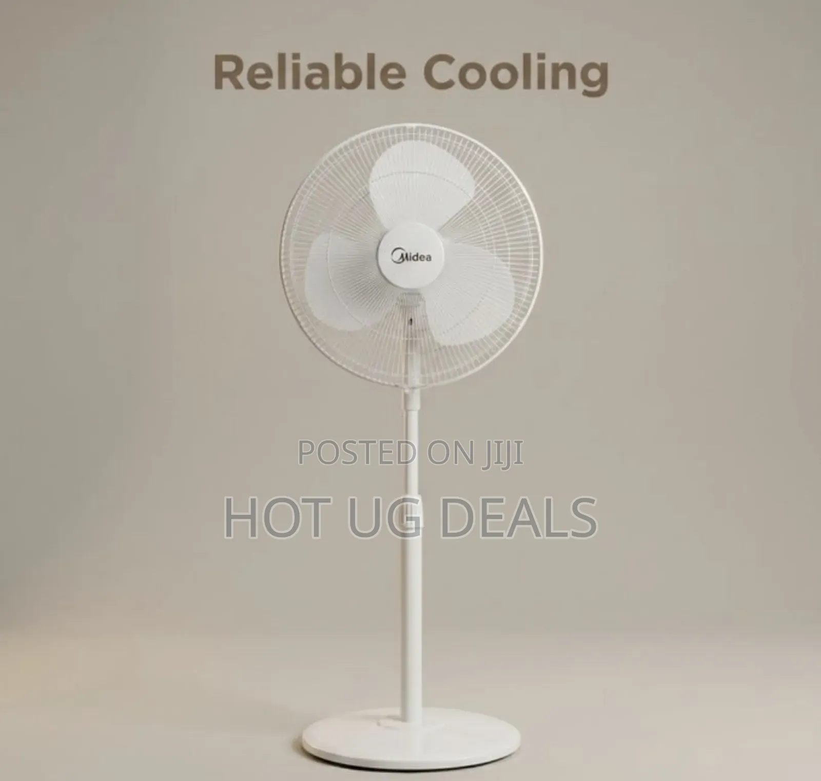 Midea 16 Inch Floor Stand Fan Fs40-19m-White