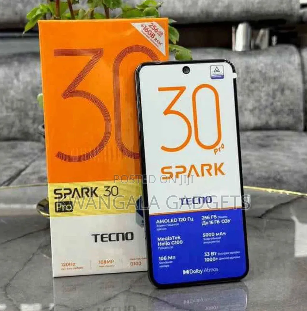 New Tecno Spark 30 Pro 256 GB Black