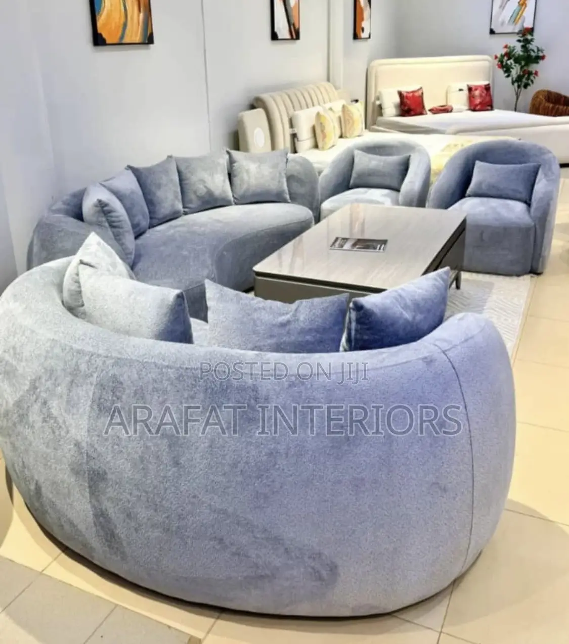 Premium Curved Armchair + Sofa Combination