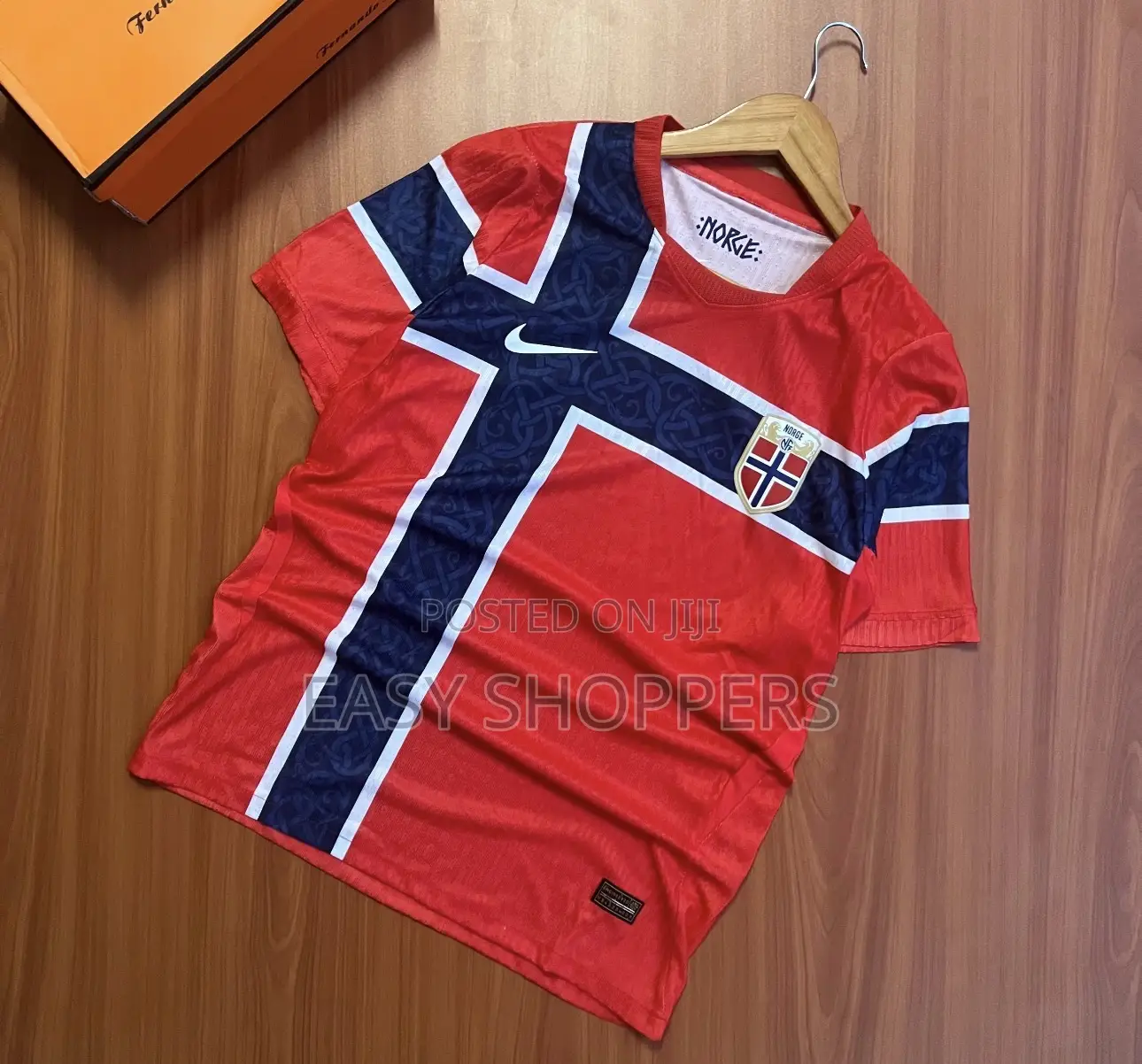 Original Nike Norway 2026 Home Jersey in Chile Red