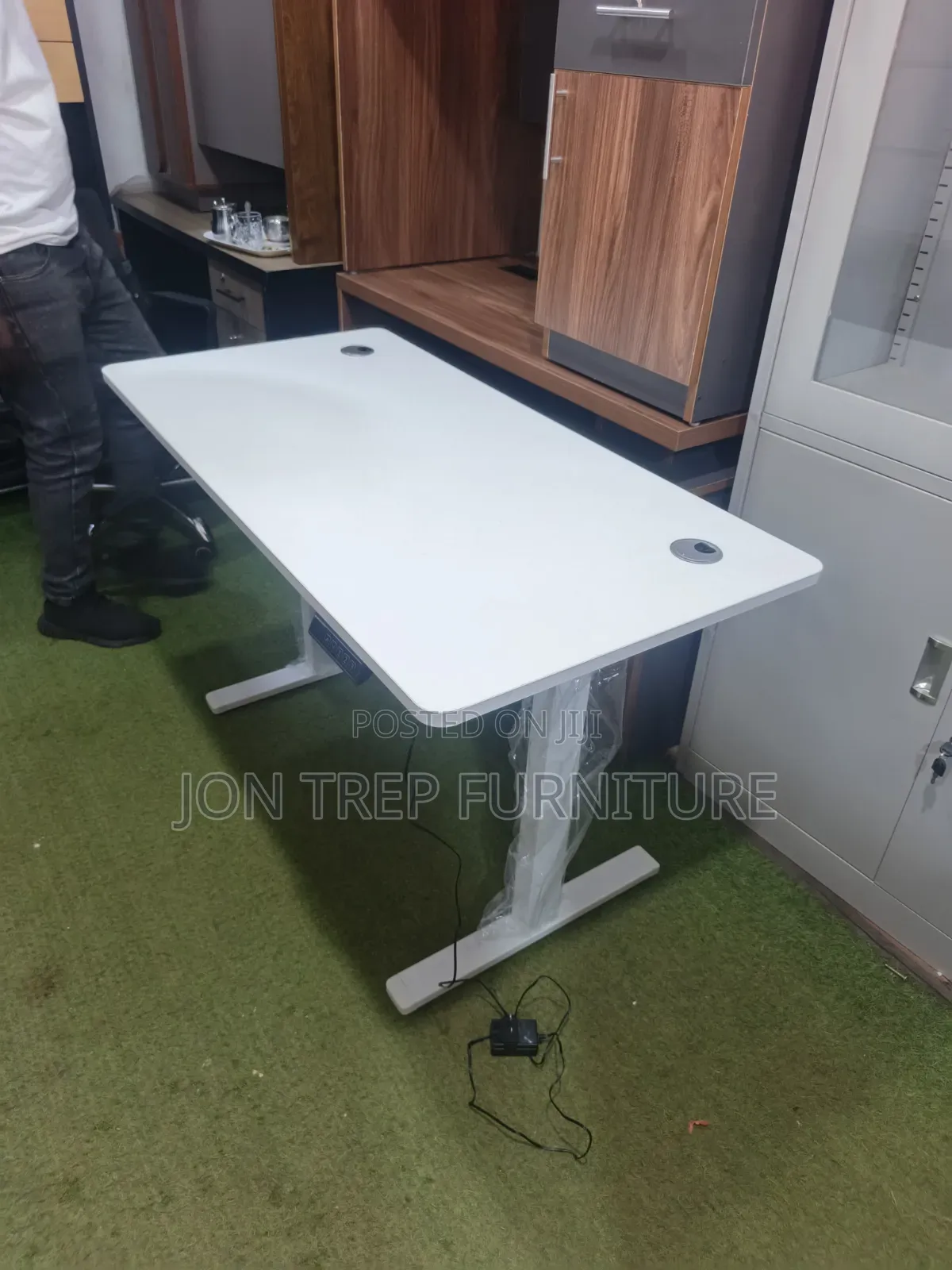 Adjustable Electric Table White