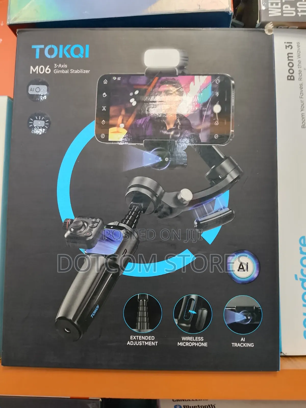Tokqi M06 Ai Tracking Gimbal Anti-Shake Stabilizer