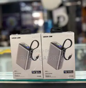 Green Lion Tron X 20000mah Power Bank Featuring a 65w Fast-Charging