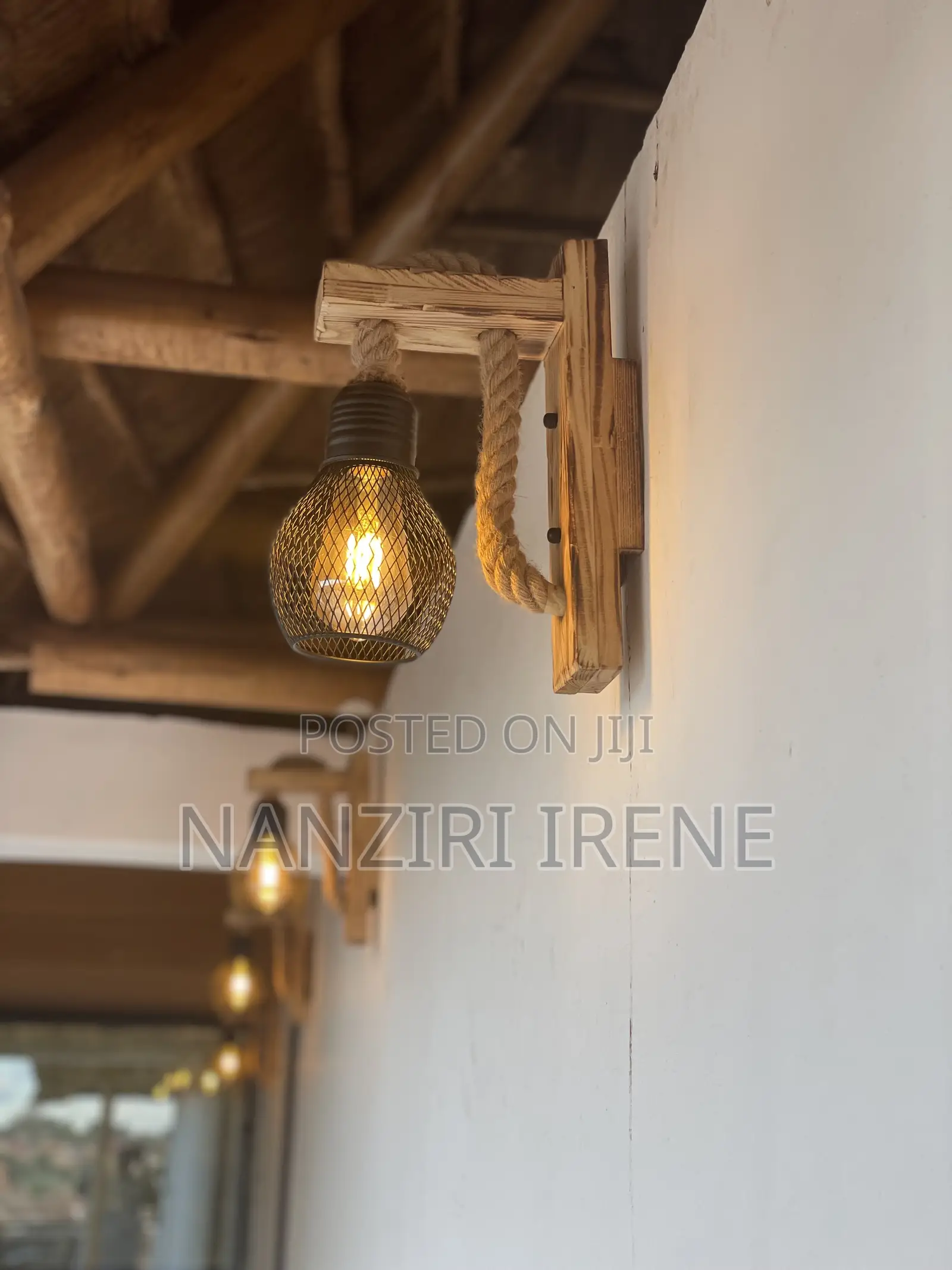 Wooden Wall Light