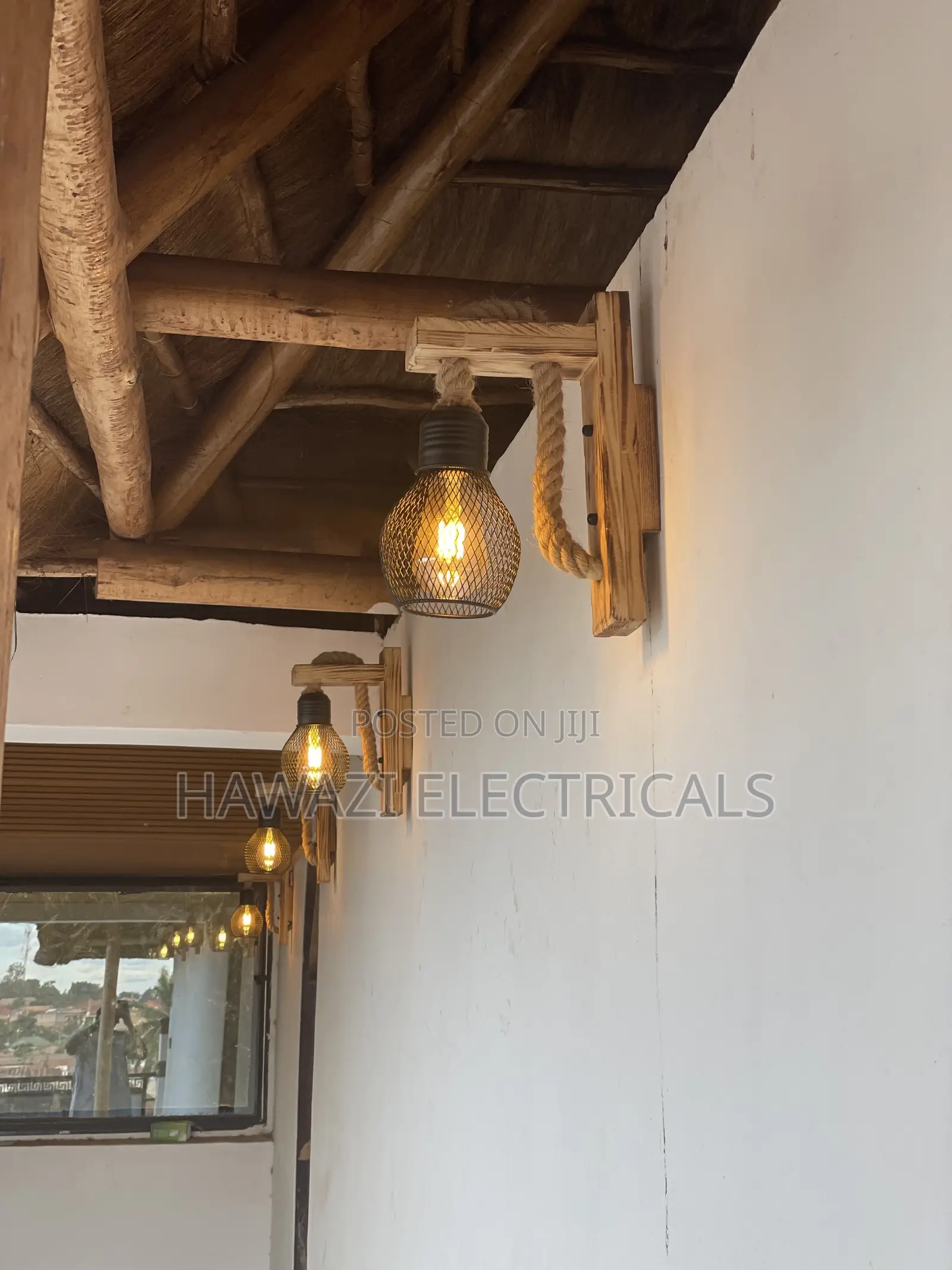 Wooden Wall Light