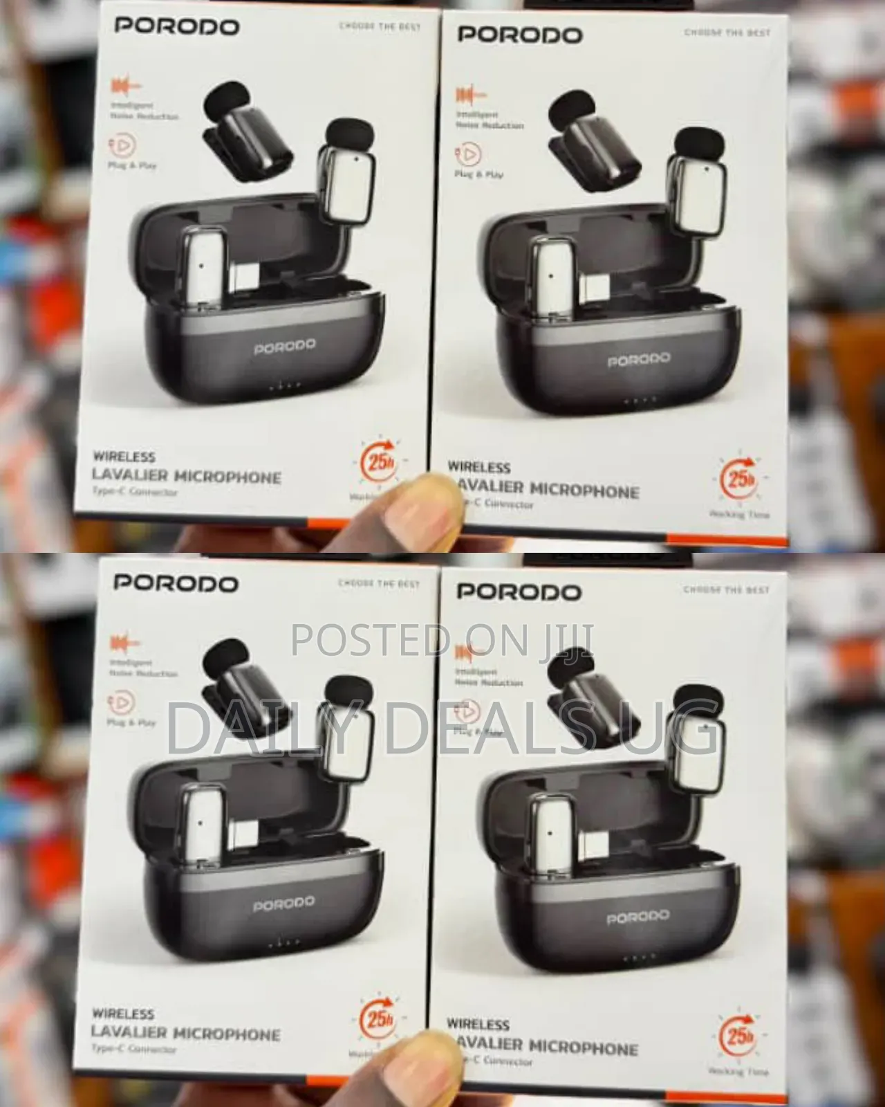 Porodo Wireless Lavalier Microphone With a Type-C Connector