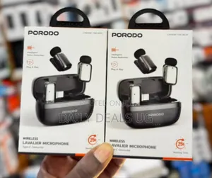 Porodo Wireless Lavalier Microphone With a Type-C Connector