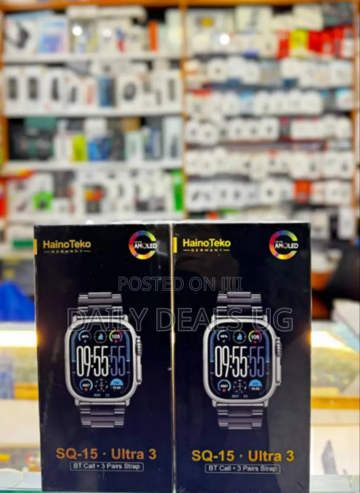 Haino Teko Sq15 Ultra 3 3 Pairs Strap Smart Watch