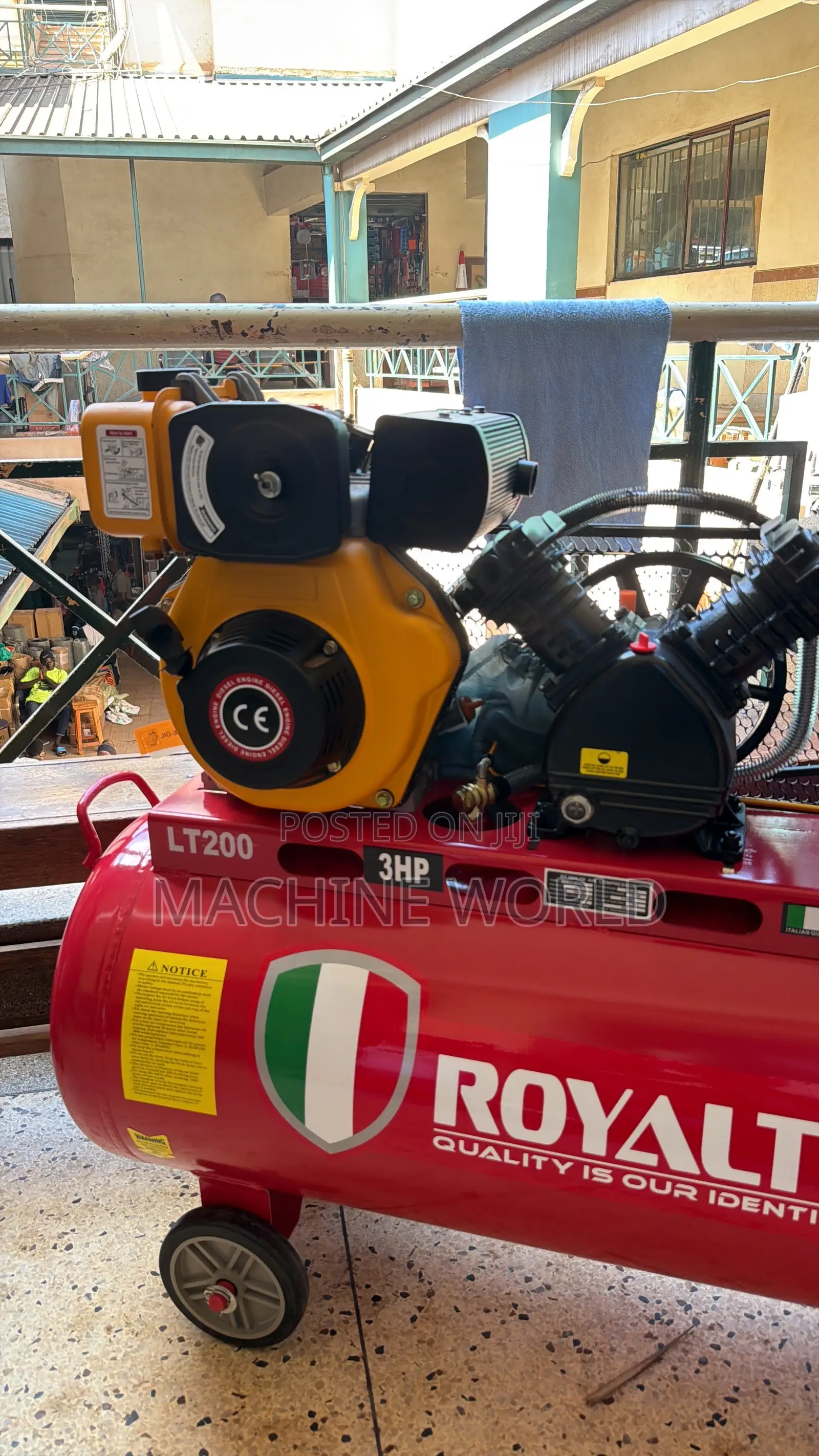 Double Function Air Compressor Both Diesel and Electric 200ltrs