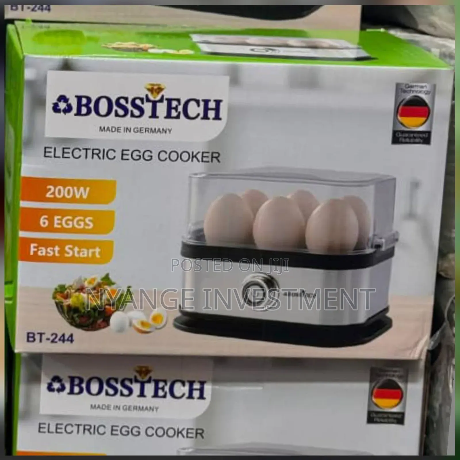 Bosstech Model Bt-244 Electric Egg Cooker. Egg Cooker