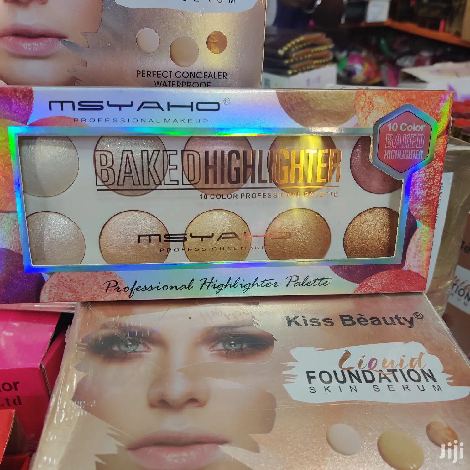 Msyaho Professional 10 Color Baked Highlighter Palette