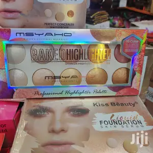 Msyaho Professional 10 Color Baked Highlighter Palette