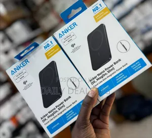 Anker Nano Power Bank, Ultra-Slim 5,000mah Magnetic Wireless Charging
