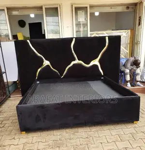 Stunning Luxury Black Velvet Bed