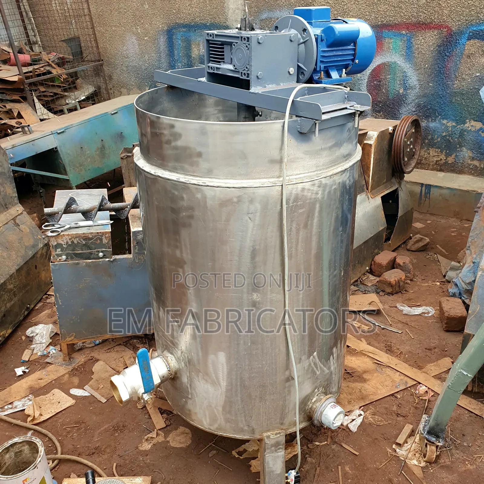 250l Stainless Steel Soap Mixer Boiler