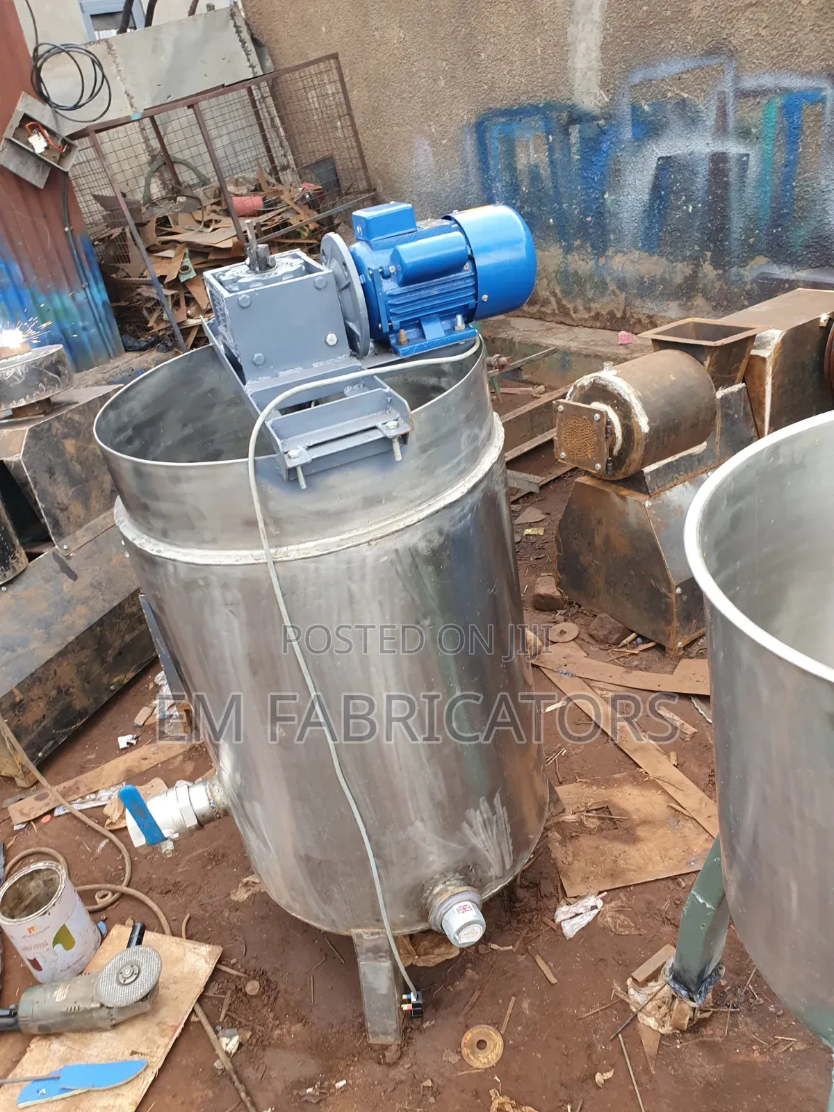 250l Stainless Steel Soap Mixer Boiler