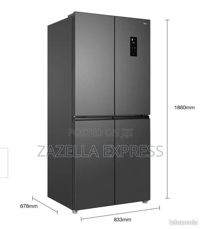 TCL 560l Fridge 4 Doors Has Inbult Inveter and Ice Make-No Frsost