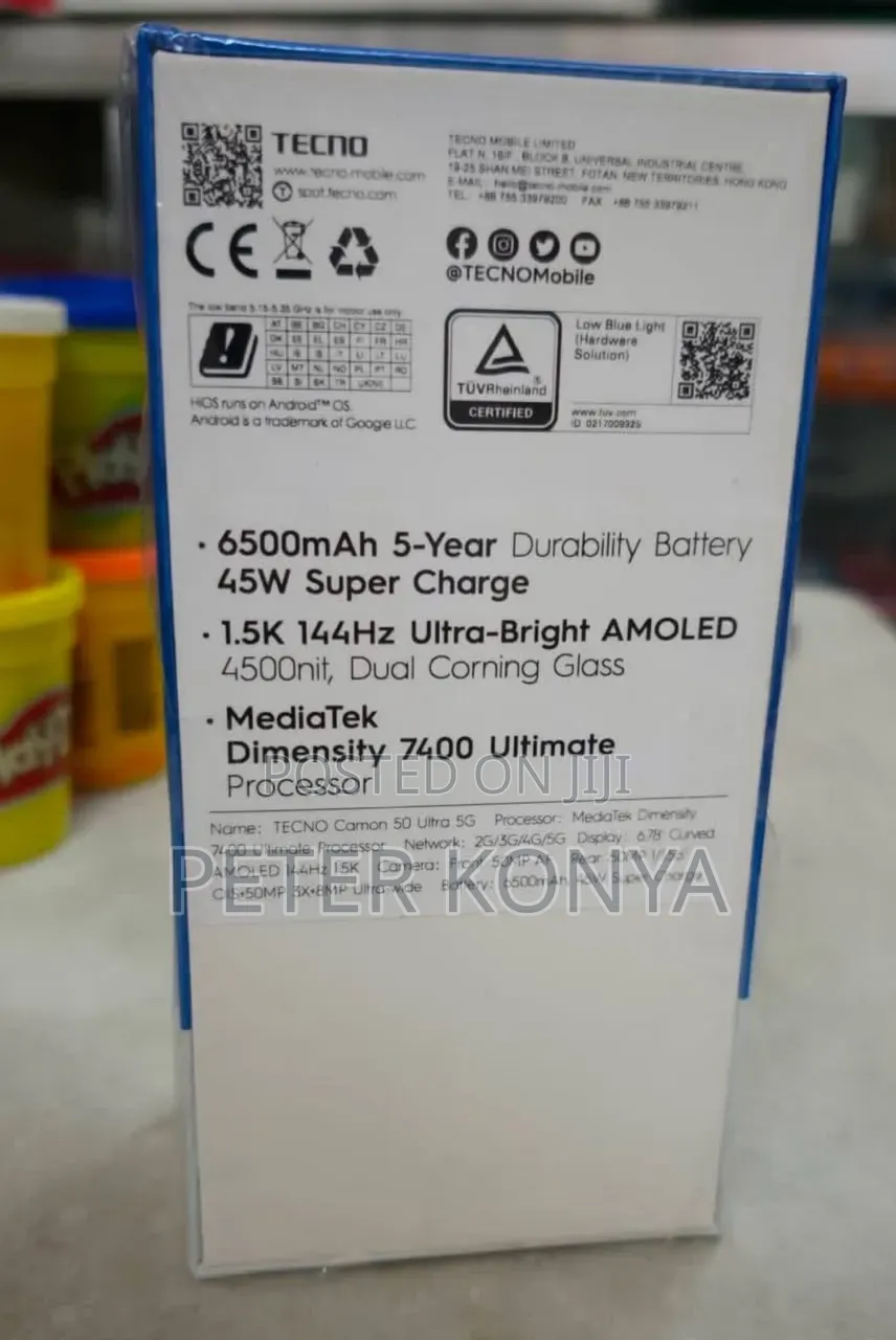 New Tecno Camon 50 Ultra 256 GB Purple
