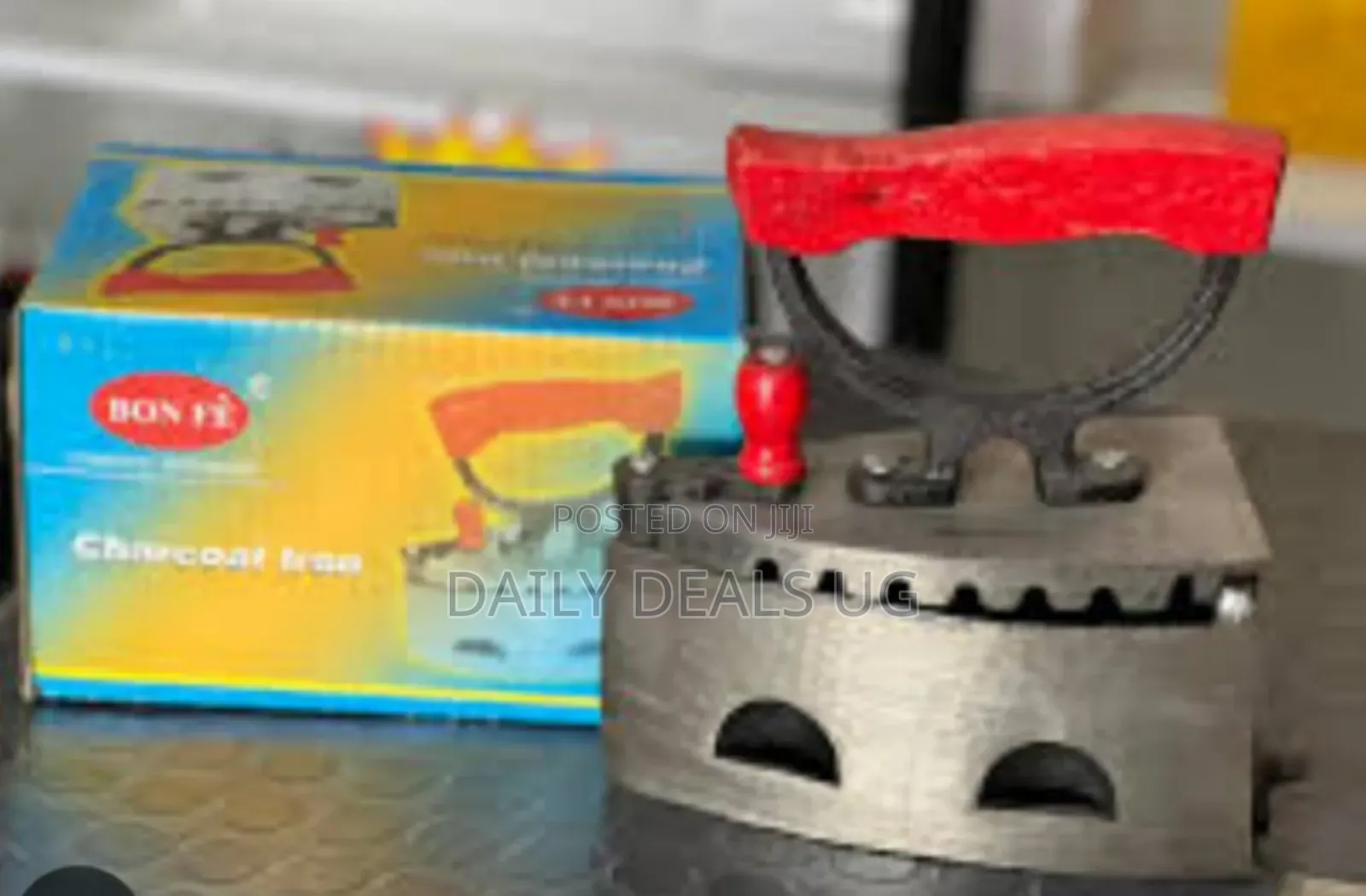Metallic Charcoal Iron Good for Ironing All Fabrics During Power