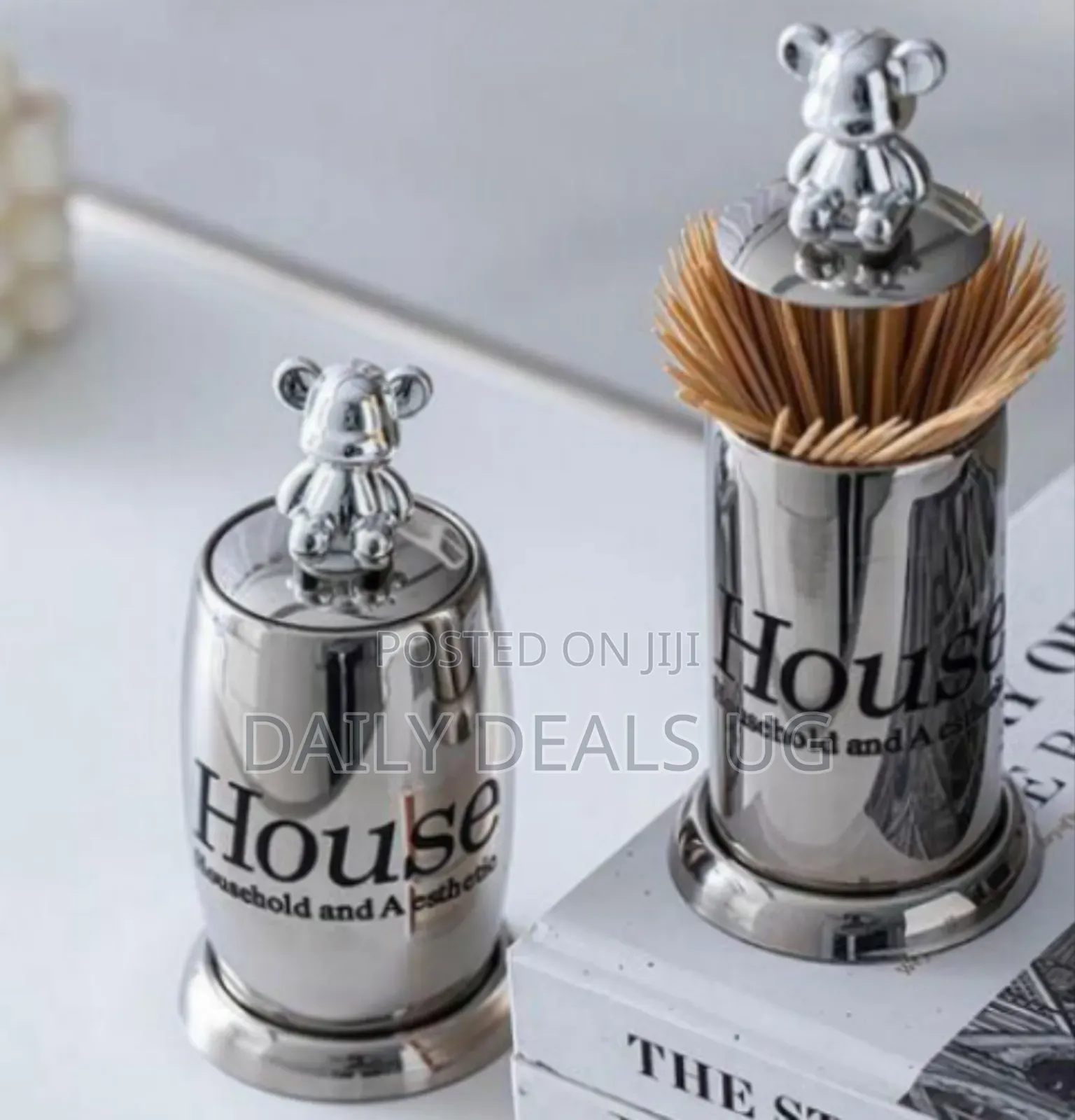Stainless Steel Toothpick Holder Dispenser.
