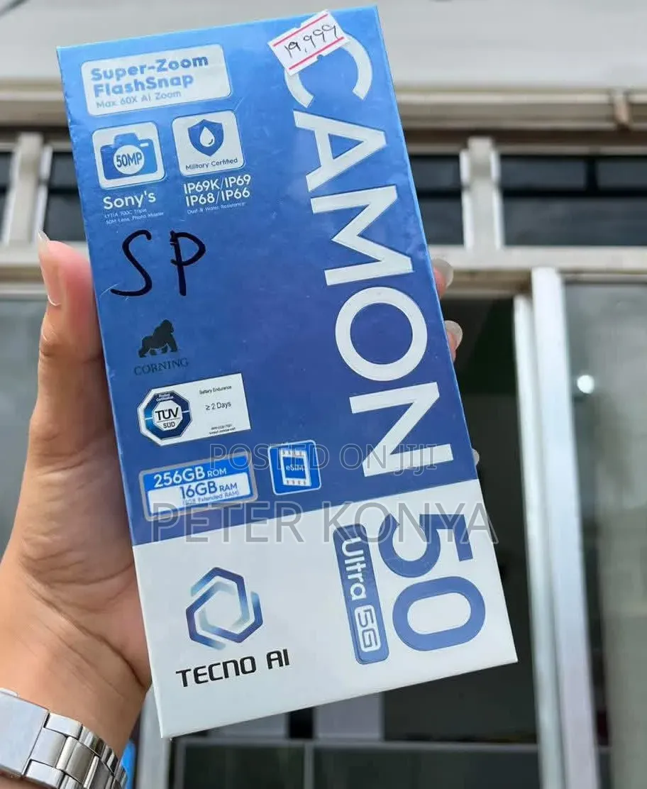 New Tecno Camon 50 Ultra 256 GB Black