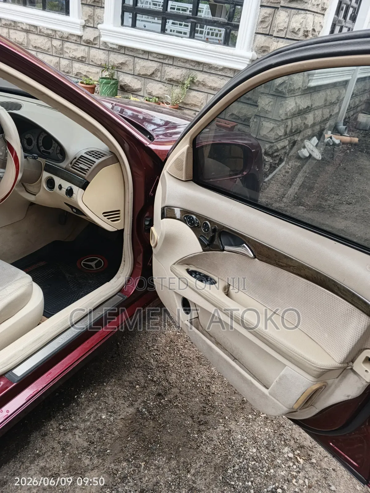 Mercedes-Benz E320 2002 Red