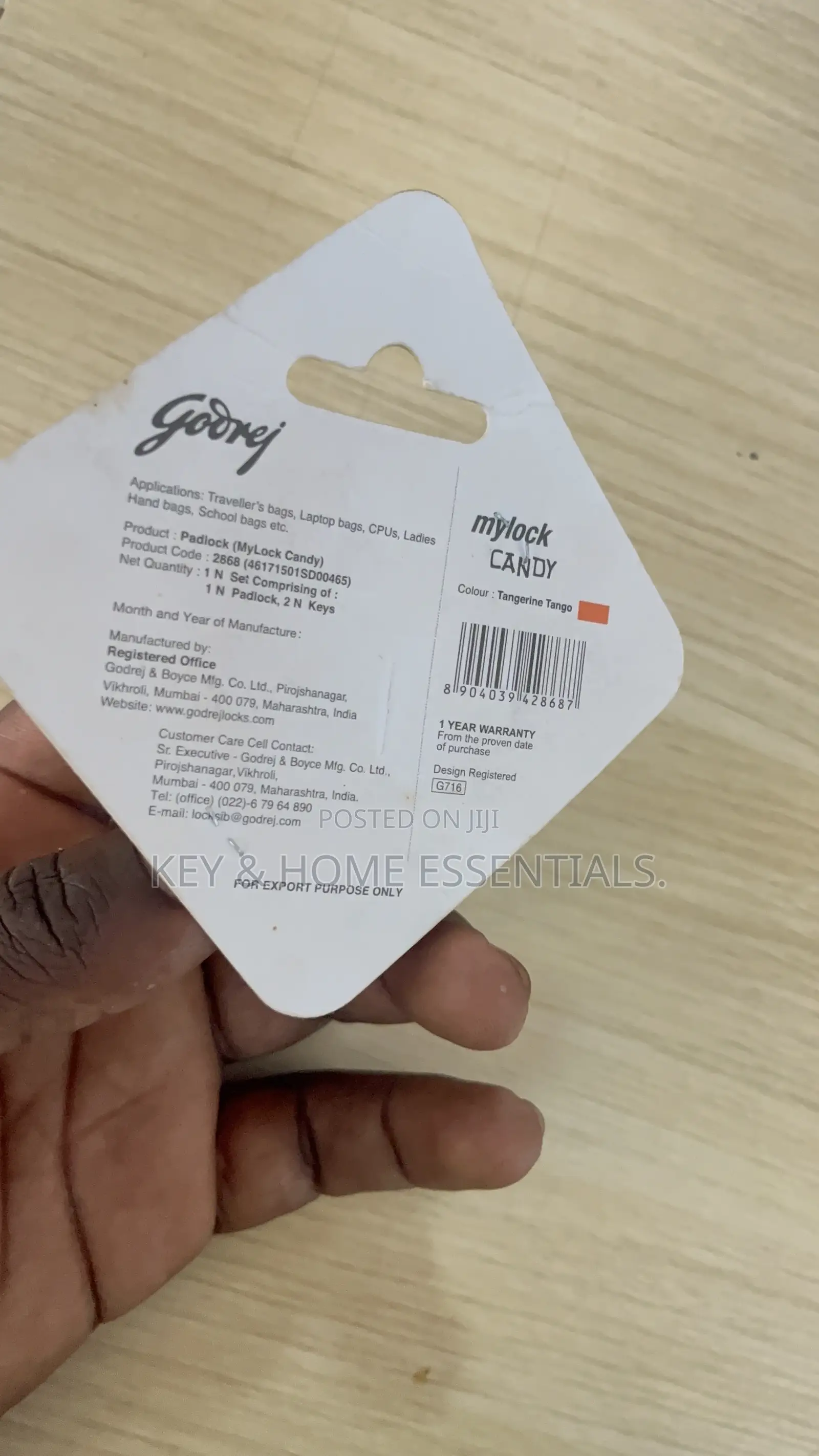 Godrej Mylock Candy Padlock – Original Travel Luggage Lock