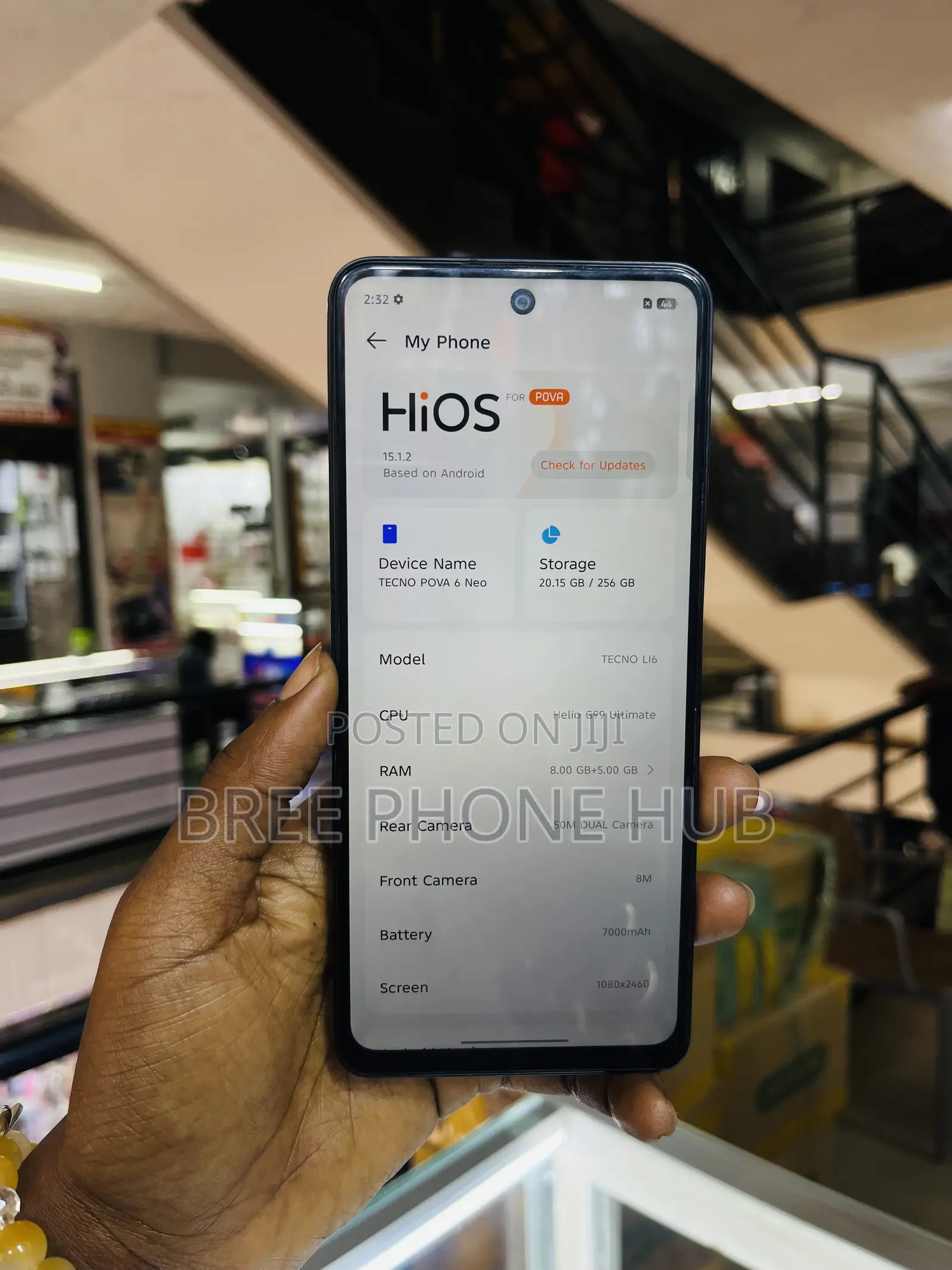 Tecno Pova 6 Neo 256 GB Black