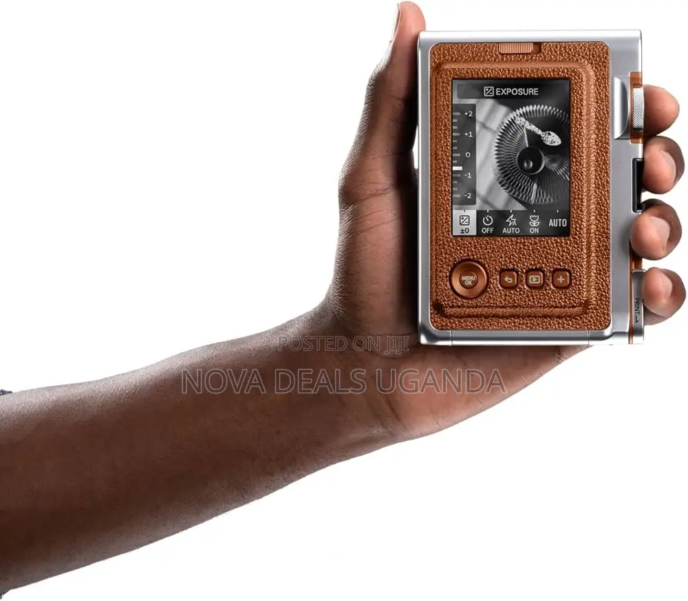 Fujifilm Instax Mini Evo Camera Brown.