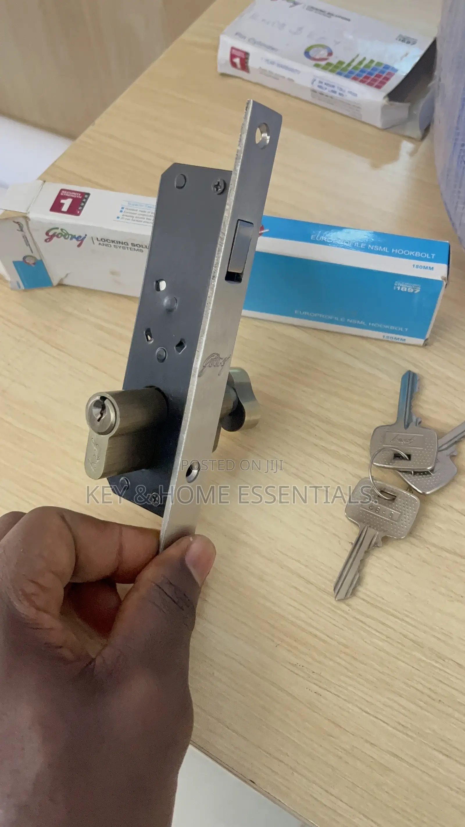 Premium Godrej Sliding Door Hook Lock Set