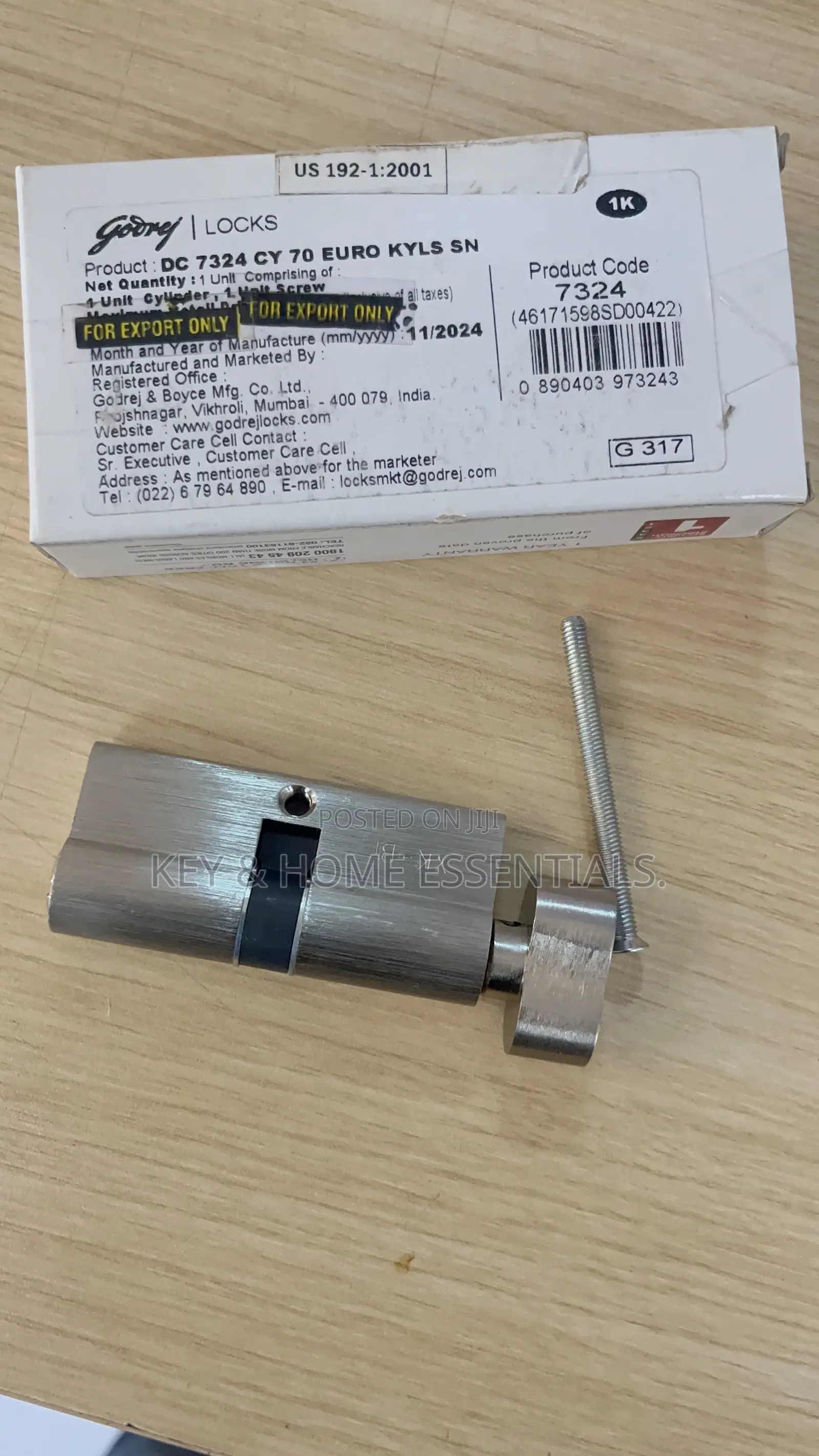 Godrej 70mm Keyless Euro Privacy Cylinder